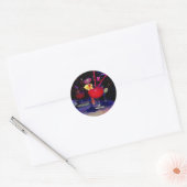Vegas Tropical Cocktail Funky Ronde Sticker (Envelop)