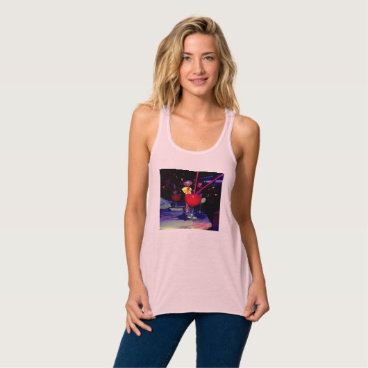 Vegas Tropical Cocktail Funky Tanktop (Volledige Voorkant)
