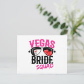 Vegas Trouw Bruidsmeisjes Team Vegas Bachelorette  Briefkaart (Staand voorkant)