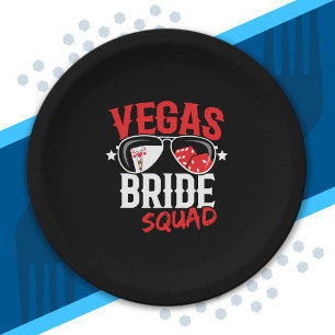 Vegas Trouw Bruidsmeisjes Team Vegas Meidenavakant Papieren Bordje
