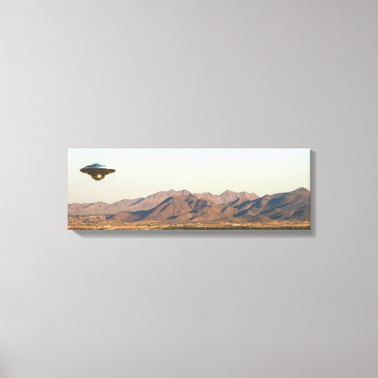 Vegas UFO - Vinyl Fotobehang Canvas Afdruk (Voorkant)