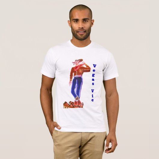 VEGAS VIC Mannen T-Shirt (Voorkant volledig)