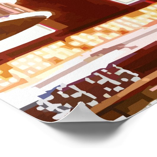 Vegas Vic Vector Grafisch Poster (Hoek)