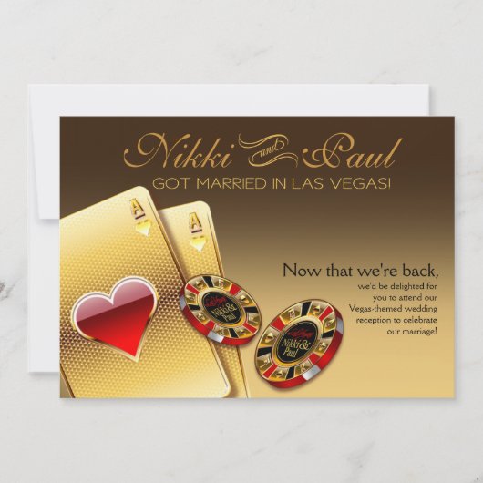 Vegas VIP Ontvangst CONTACTEER ME OM NAAM OP CHIPS Kaart (Voorkant)