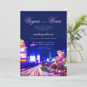 Vegas voor vows Hen vrijgezellenfeest Kaart (Staand voorkant)