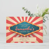 Vegas voor Vows Modern Lucky Casino Bachelorette Kaart (Staand voorkant)