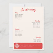 Vegas voor Vows Modern Lucky Casino Bachelorette Kaart (Achterkant)