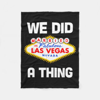 Vegas vrijgezellenfeest getrouwd in Vegas bruidego Fleece Deken