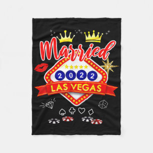 Vegas vrijgezellenfeest getrouwd in Vegas bruidego Fleece Deken
