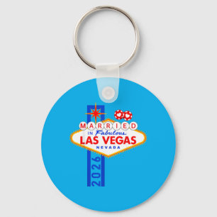 Vegas vrijgezellenfeest getrouwd in Vegas bruidego Sleutelhanger
