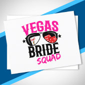 Vegas Weddenschap Bachelorette Squad Vegas Briefkaart