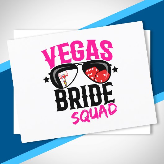 Vegas Weddenschap Bachelorette Squad Vegas Briefkaart