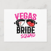 Vegas Weddenschap Bachelorette Squad Vegas Briefkaart (Voorkant)