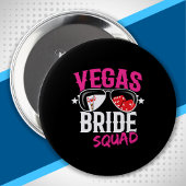 Vegas Weddenschap Bachelorette Squad Vegas Ronde Button 4,0 Cm