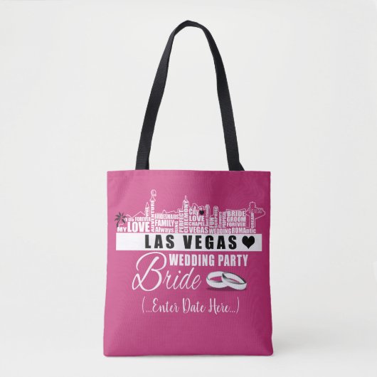 Vegas Wedding Gift Ideas - Bride Wedding Bag Tote Bag (Voorkant)