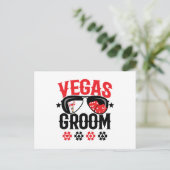 Vegas Wedding - Groom - Vegas Bachelor Party Squad Briefkaart (Staand voorkant)