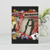 Vegas Wedding Invites Kaart (Staand voorkant)