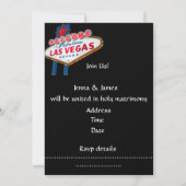 Vegas Wedding Invites Kaart (Achterkant)