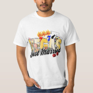 Vegas Wedding Net getrouwd T-shirt