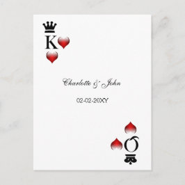 Vegas Wedding rsvp-kaart Uitnodiging Briefkaart
