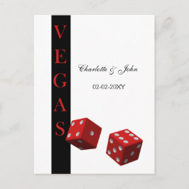 Vegas Wedding rsvp-kaart Uitnodiging Briefkaart