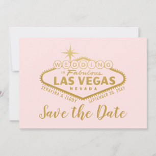 Vegas Wedding Sign Foto Save the Date