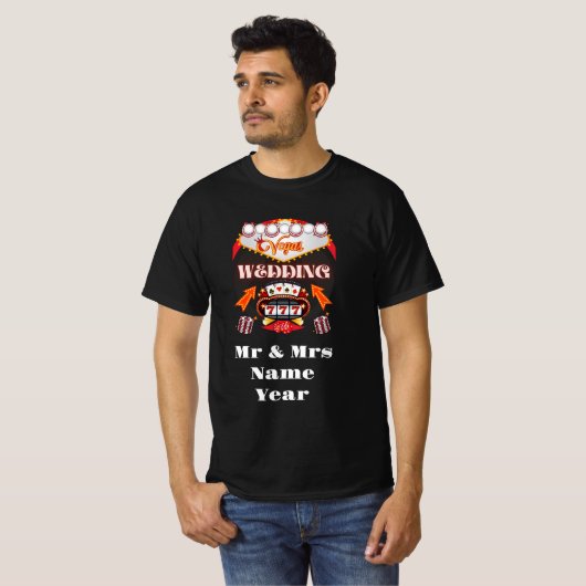 Vegas Wedding T-Shirt (Voorkant volledig)