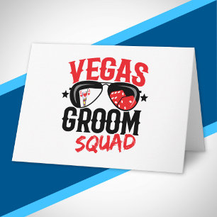 Vegas Wedding - Vegas Bachelor Party - Groom Squad Kaart