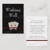 Vegas Wedding Wishing Well Cards Informatiekaartje (Voorkant / Achterkant)