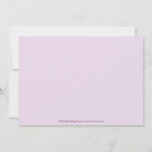 Vegas Weekend Bachelorette Party Invite (lavender) Kaart (Achterkant)