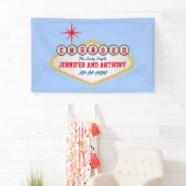Vegas Welcome Sign Style Personaliseren Spandoek (Insitu)
