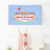 Vegas Welcome Sign Style Personaliseren Spandoek (Insitu)