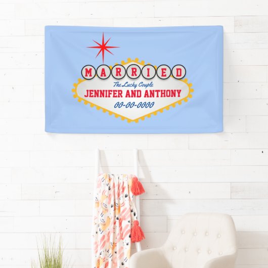 Vegas Welcome Sign Style Personaliseren Spandoek (Insitu)