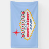 Vegas Welcome Sign Style Personaliseren Spandoek (Verticaal)