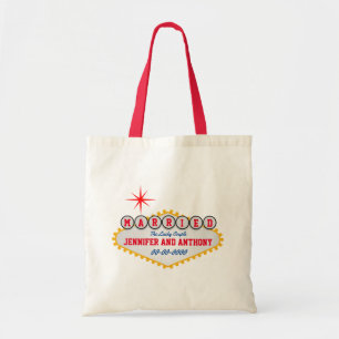 Vegas Welkomstbord Getrouwd Personaliseren Tote Bag