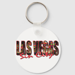 VEGAS WORD and Sin City Sleutelhanger