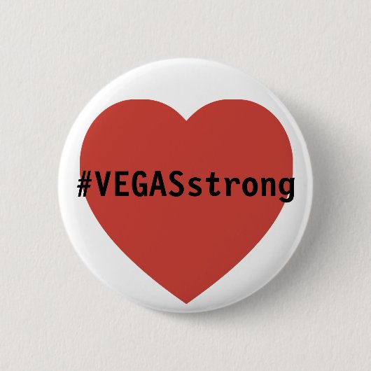 #vegasSTRONG Tribute | Las Vegas Ronde Button 5,7 Cm (Voorkant)