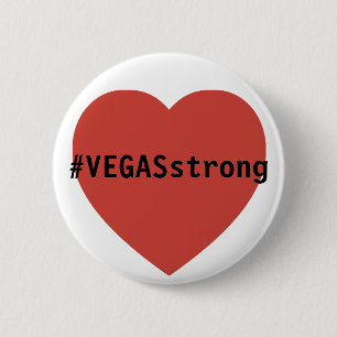 #vegasSTRONG Tribute    Las Vegas Ronde Button 5,7 Cm