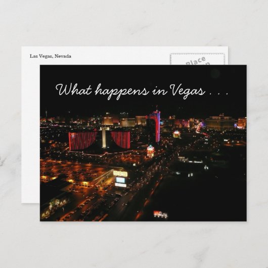 vegasstrook briefkaart (Voorkant / Achterkant)