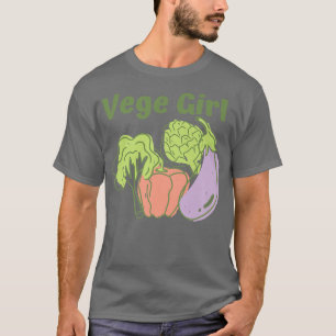 Vege Girl, Vegetarian Girl, Vegan Girl T-shirt