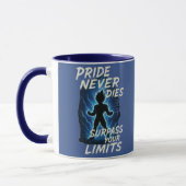Vegeta Inspired Quote Mug – Never Give Up Energy Mok (Links)