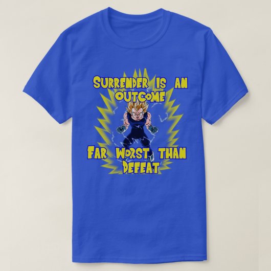 Vegeta Motivatie TShirt (Design voorkant)