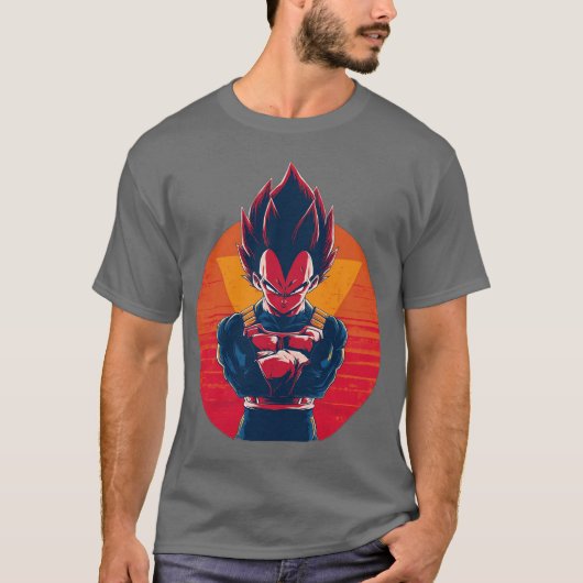 vegeta retro t-shirt (Voorkant)