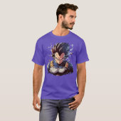 vegeta stijl grappig t-shirt (Voorkant volledig)