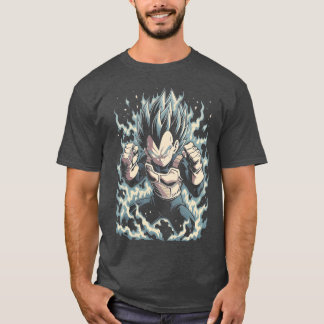 Vegeta Super Saiyan Blue Fan Art grafische familie T-shirt