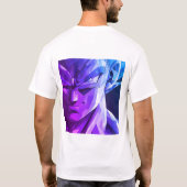 Vegeta Super Saiyan Blue Geometric Art T-Shirt (Achterkant)