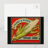  vegetabel, Olney & Floyd Sugar Corn Briefkaart (Voorkant / Achterkant)