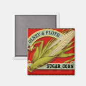  vegetabel, Olney & Floyd Sugar Corn Magneet (Voorkant / Achterkant)