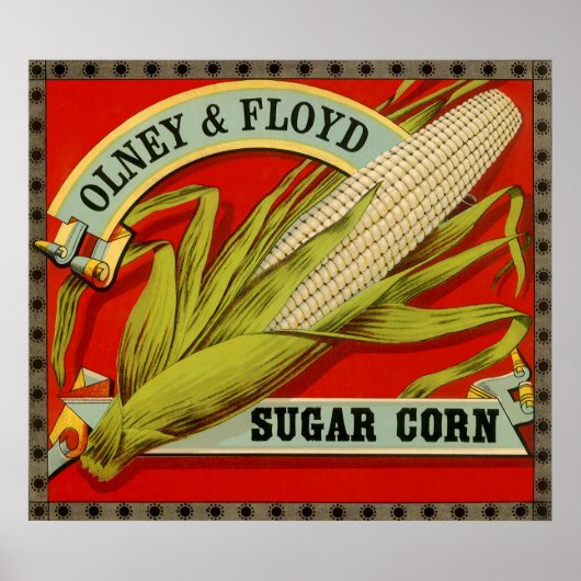 vegetabel, Olney & Floyd Sugar Corn Poster (Voorkant)