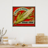 vegetabel, Olney & Floyd Sugar Corn Poster (Keuken)